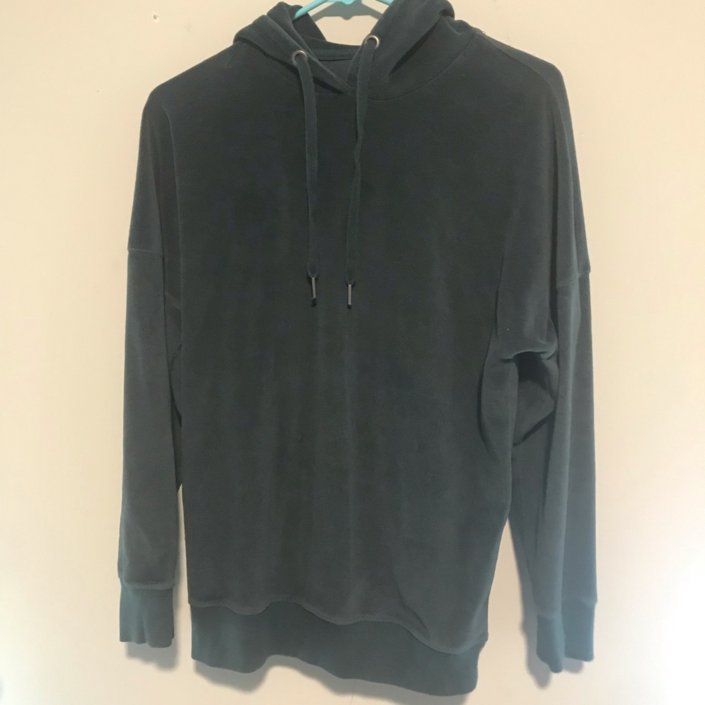 Faux Suede Sweatshirt